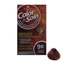 کیت رنگ مو کالر اند سوان سری قرمز شماره 9 آر Color-And-Soin-Red-9R 