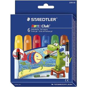 مداد شمعی ژله ای 6 رنگ استدلر مدل Noris Club Staedtler Color Gel Crayon 