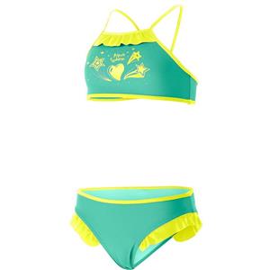 مایو دخترانه اکوا اسفیر مدل Lemon Green Bright Yellow Aqua Sphere Swimsuit For Girls 