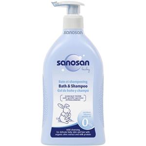 شامپو مو و بدن کودک سانوسان حجم 500 میلی‌لیتر Sanosan Baby Bath And Hair Shampoo 500ml