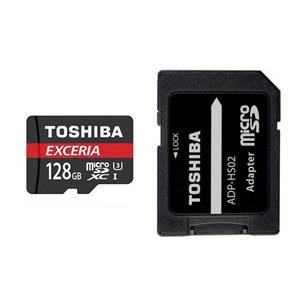 کارت حافظه MicroSDHC توشیبا مدل Exceria M302 کلاس 10 استاندارد UHS-I U3 سرعت 90MBps ظرفیت 128GB Toshiba Exceria M302 UHS-I U3 90 MBps SDHC 128 GB