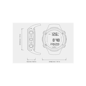 دایو کامپیوتر غواصی Suunto D4i Novo Gray 