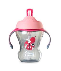 لیوان نی دار دسته دار 230 میل tommee tippee