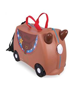 چمدان چرخ دار کودک طرح اسب قهوه ای ترانکی Trunki 