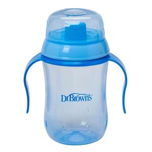 آبمیوه خوری سوپاپ دار 270 میل رنگ آبی دکتر براونز Dr Brown s