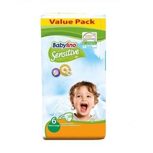 پوشک سنسیتیو سایز 6 (40 عددی) مدل Value Pack بیبی لینو Babylino