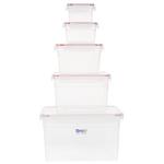 Tapco Tap Lock 422 Food Container - Pack Of 5