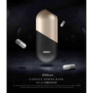 پاوربانک 5000 میلی آمپر ریمکس Remax Capsule RPL-22 Remax Capsule RPL-22 5000mAh Power bank