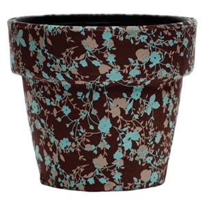 گلدان پارچه ای راشین مدل خاک و فیروزه Soil and turquoise Rusheen Flower Pot 