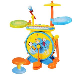 بازی آموزشی باولی مدل Rock Drum With Keyboard Set