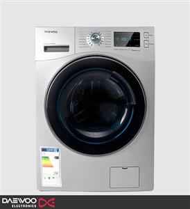 ماشین لباسشویی 8 کیلویی نقره ای دوو مدل DAEWOO DWK-8814S Washing Machine Daewoo DWK-8814S White Door - 8KG