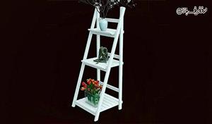 استند گلدان طرح نردبان 4 طبقه PVC 