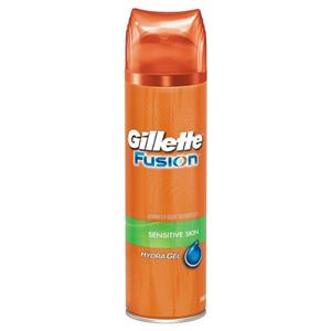 ژل اصلاح مردانه ژیلت سری Fusion مدل Sensitive حجم 200 میلی لیتر Gillette Shaving Gel For Men ml 