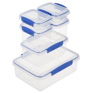 ظرف نگهدارنده سیستما سری Klip It کد 1760-1116 بسته 6 عددی Sistema Container Pack Of 