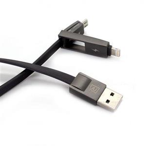 کابل تبدیل USB به microUSB و لایتنینگ ریمکس مدل Strive به طول 1 متر Remax Strive USB To microUSB And Lightning Cable 1m