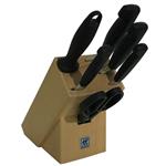 ست چاقوی آشپزخانه 7 پار چه زولینگ مدل Four Star Knife Block Wood Natural