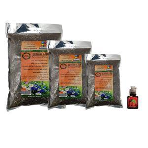 مجموعه خاک هلندی گلباران سبز Golbaranesabz Dutch Soil Fertilizer Pack 