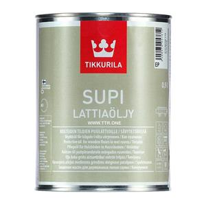 رنگ روغن سونا پایه آب تیکوریلا مدل Supi Lattiaoljy حجم 1 لیتر
