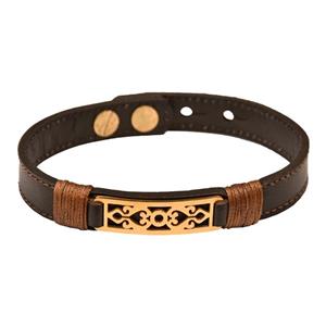 دستبند چرمی کهن چرم مدل BR51-7 Kohan Charm BR51-7 Leather Bracelet