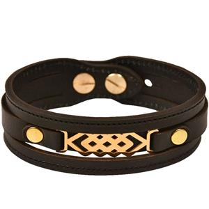 دستبند چرمی کهن چرم طرح مفهومی مدل BR52-7 Kohan Charm  BR52-7 Leather Bracelet