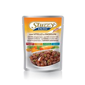 پوچ استوزی سگ گوشت گوساله و لوبیا سبز -بسته 100 گرمی Stuzzy Dog Pouch Veal With Green Beans In Jelly-42528 Dog Food