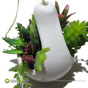 گلدان مصنوعی طرح کاکتوس آویز