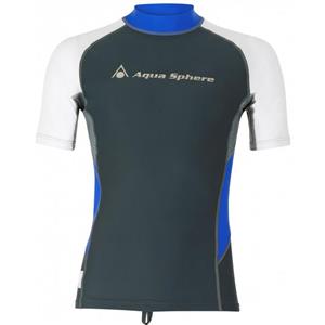 تی شرت ورزشی آکوا اسفیر مدل Blaze ضد UV Aqua Sphere Blaze Dark Grey Blue Rashguard Anti UV