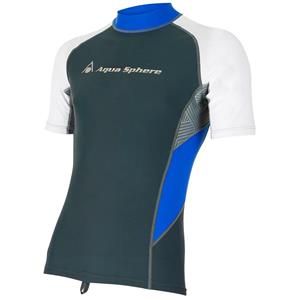 تی شرت ورزشی آکوا اسفیر مدل Blaze ضد UV Aqua Sphere Blaze Dark Grey Blue Rashguard Anti UV