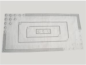 رومیزی مستطیل سنگ کاری و مروارید