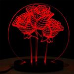 چراغ خواب سه بعدی سهیل مدل گل