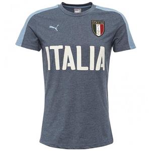 تی شرت آستین کوتاه مردانه پوما مدل FIGC Italia Azzurri Puma Short Sleeve T-Shirt For Men 