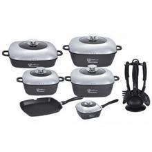 سرویس قابلمه چدن 18 پارچه فوما Fuma 18 Pcs Cookware Set FU-674 