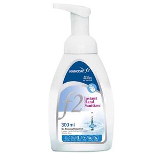 فوم ضد عفونی کننده دست نانوسیل مدل F2 حجم 300 میلی لیتر Nanosil Instant Hand Sanitizer Foam 300ml 