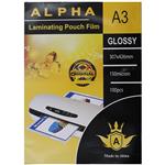 Alpha Glossy Laminating Pouch Film Size A3 Pack Of 100pcs