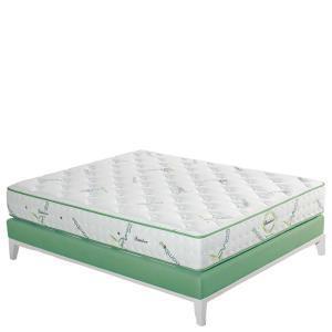 تشک دو نفره  برن سفید سبز مدل بامبو - سایز 200*200 