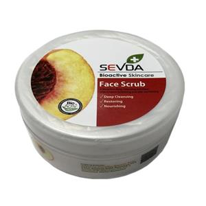 اسکراب صورت سودا مدل هلو حجم 300 میلی لیتر Sevda Peach Face Scrub 300ml