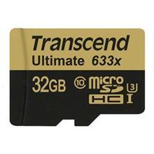 حافظه میکرو اس دی ترنسند مدل 633 ایکس با ظرفیت 32 گیگابایت Transcend MicroSDHC Class 10 UHS-I U3 633x Memory Card 32GB