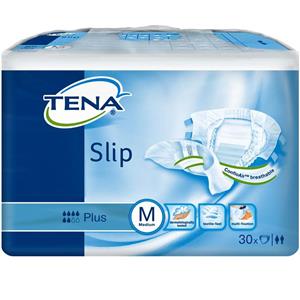پوشک بزرگسال تنا مدل 6 قطره Medium بسته 30 عددی Tena Medium Adult Protective Plus Care Slip Diaper 30 pcs