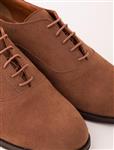 کفش تخت آکسفورد – لوفر زنانه قهوه ای جیر راحتی Mecrea 119779