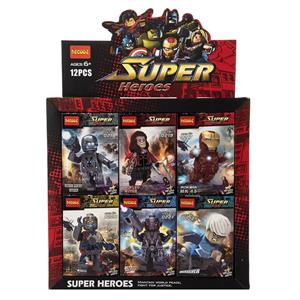 ساختنی دکول مدل Super Heroes 0217-0222 بسته 12 تایی Decool Super Heroes 0217-0222 Bulding Pack Of 12