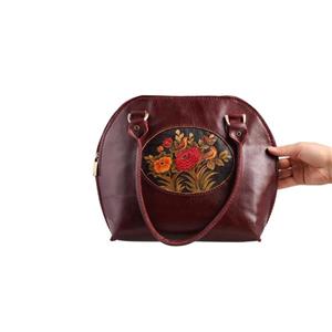 کیف دوشی گالری دیبا طرح ترنج کد 178024 Diba Toranj 178024 Leather Shoulder Bag