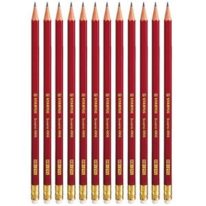 مداد مشکی استابیلو مدل Swano 4906 بسته 12 عددی Stabilo Swano 4906 Black Pencil Pack of 12