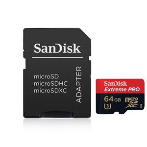 کارت حافظه microSDXC سن دیسک مدلExtreme Pro V30  کلاسA1 استاندارد  UHS-I U3 سرعت 100MBps 667X ظرفیت 64  گیگابایت