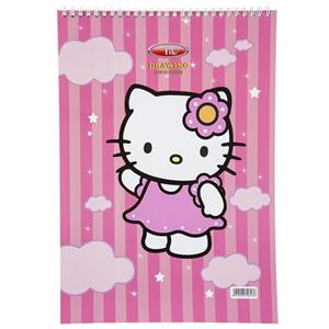 دفتر نقاشی تیک طرح هلو کیتی Tik Hello Kitty Painting Notebook 
