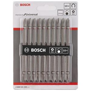 سری پیچ گوشتی بوش مدل Double Ended بسته 10 عددی Bosch Double Ended Screwdriver Bits Pack of 10