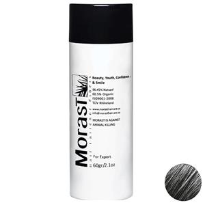 پودر پرپشت کننده مورست مدل Gray مقدار 60 گرم Morast Gray Hair Fattener Fiber60g