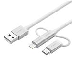 Ugreen USB To microUSB/USB-C/Lightning US186 USB Cable 1m
