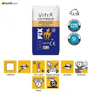 چسب کاشی پرسلان Vitra-Flex Porselen