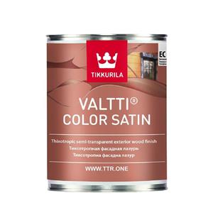 رنگ پایه روغن تیکوریلا مدل Valtti Color Satin 5059 حجم 1 لیتر Tikkurila Valtti Color Satin 5059 Solvent Born Paint 1 Liter
