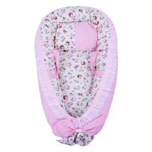 ست 3 تکه خواب نوزادی ژینورا مدلFloral Pink Gynura Floral Pink Baby Bed Set 3 Pieces